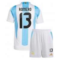 Argentina Cristian Romero #13 Replika babykläder Hemmaställ Barn Copa America 2024 Kortärmad (+ korta byxor)